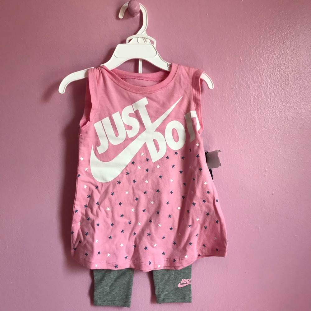 18 month girls Nike “just do it” 2 piece